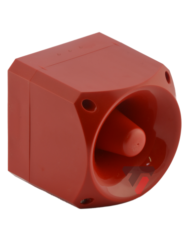 Avertisseur sonore Rouge e2s série BEXS110, 24 V c.c., 110dB